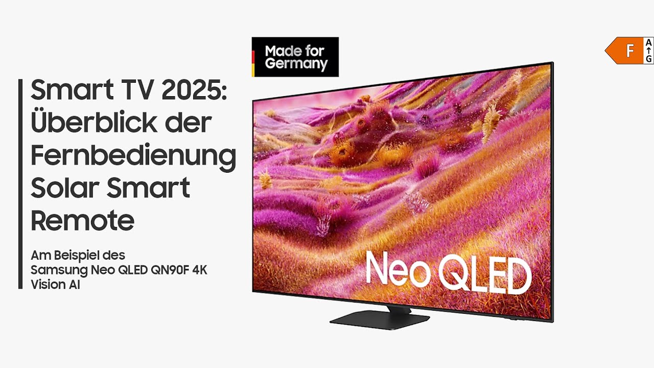 Samsung Smart TV 2025: Überblick der Fernbedienung (Solar Smart Remote)