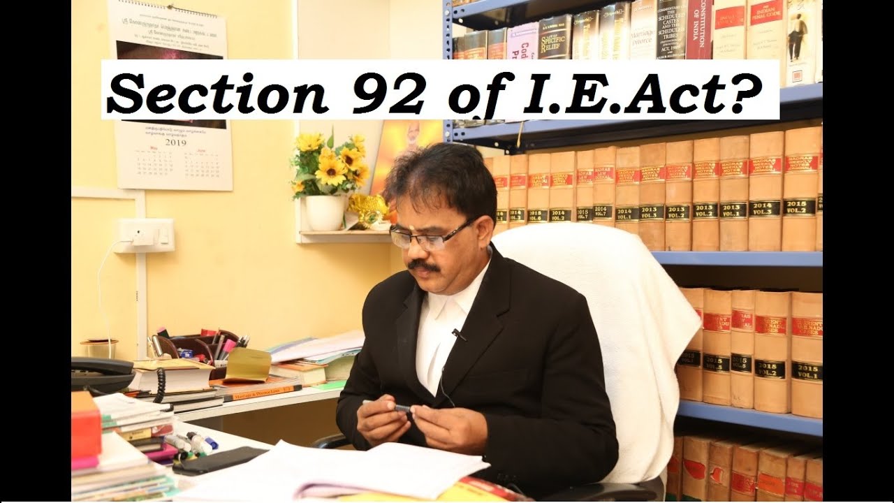 What is Exclusion of Evidence of Oral Agreement u/s 92 of I.E.Act? | S. 92 | TAMIL