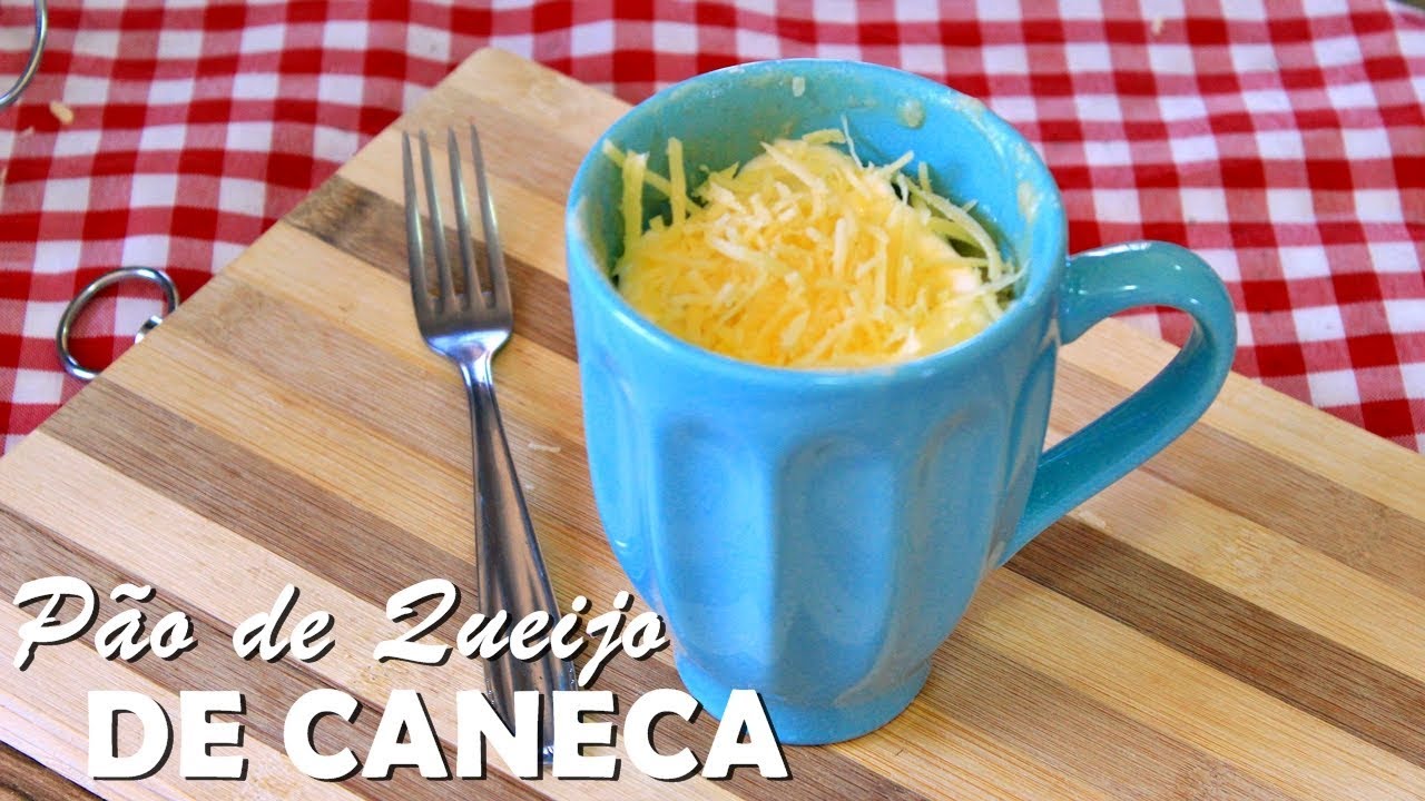 PÃO DE QUEIJO DE CANECA NO MICROONDAS PRONTO EM 1 MINUTO | Menino Prendado