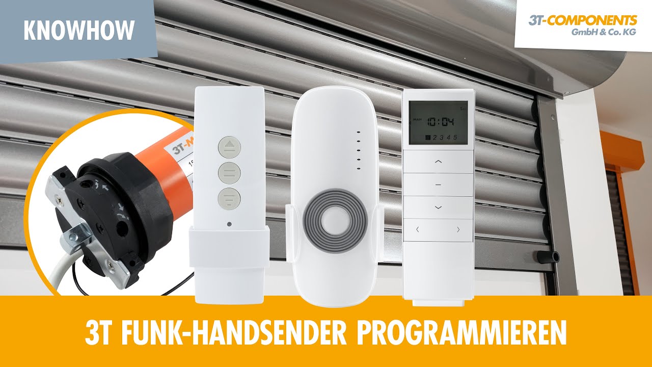 Funk-Rollladen Fernbedienung programmieren 3T-MOTORS