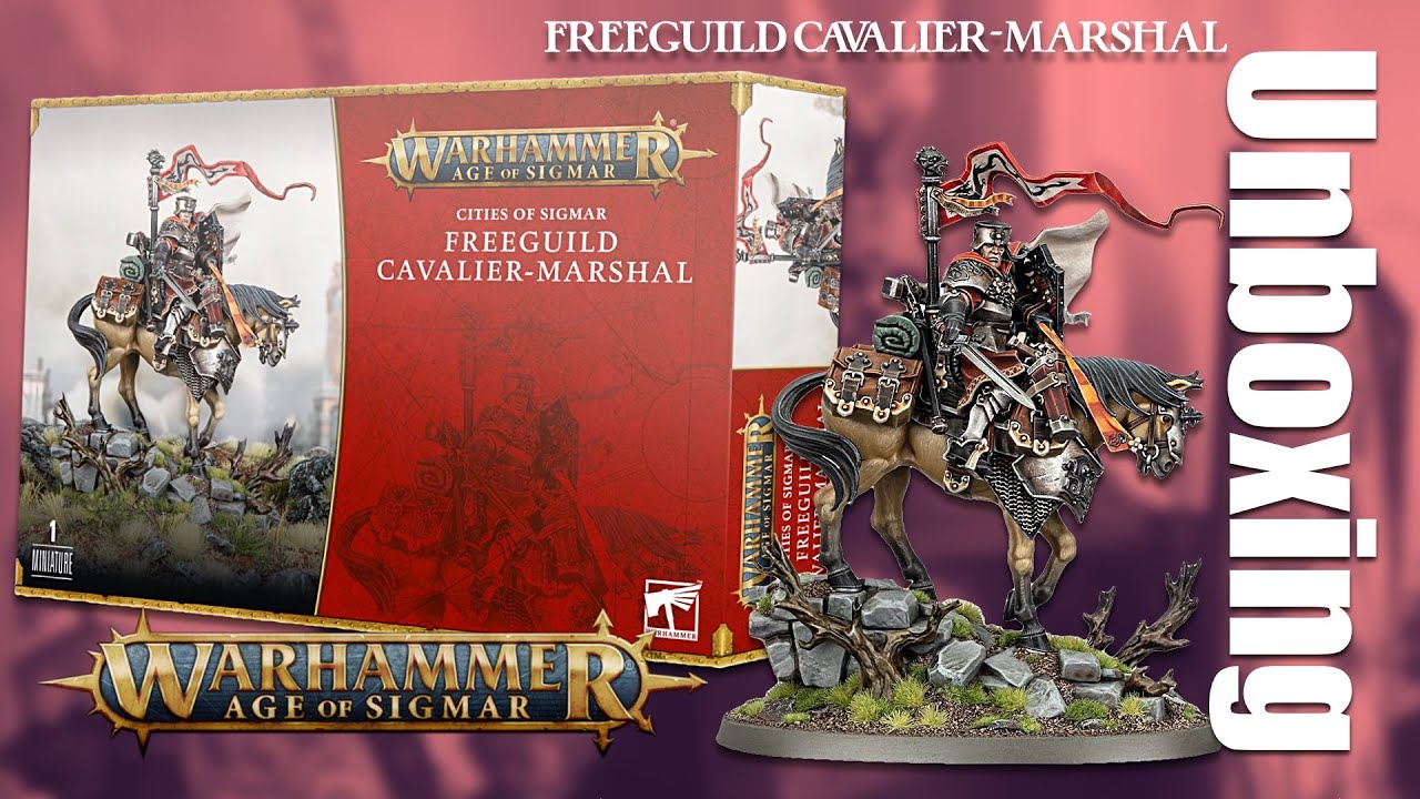 Unboxing Freeguild Cavalier Marshal Cities of Sigmar Warhammer Age of Sigmar #wargaming