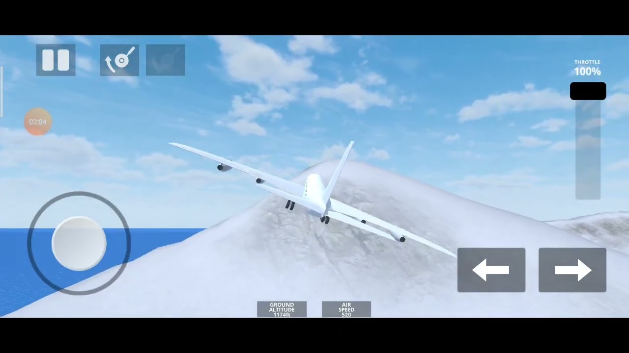 Plane crash flight simulator gameplay 