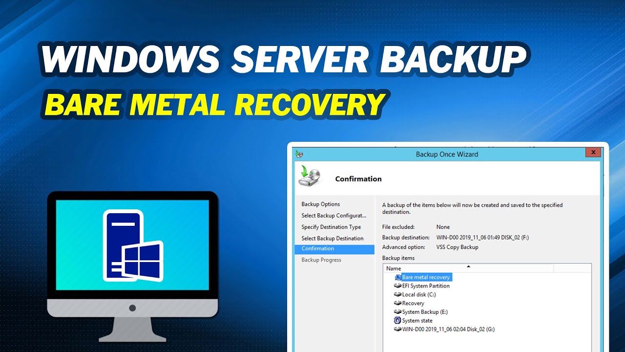 How to Perform Windows Server Backup Bare Metal Recovery