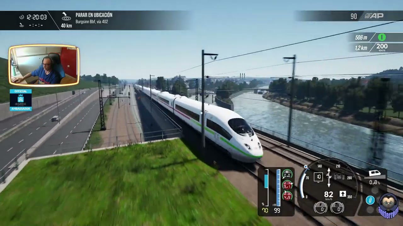 Train Sim World 3, Tutorial arranque, sistemas seguridad, luces pasajeros y Afb  en Ice 403, 1080/60
