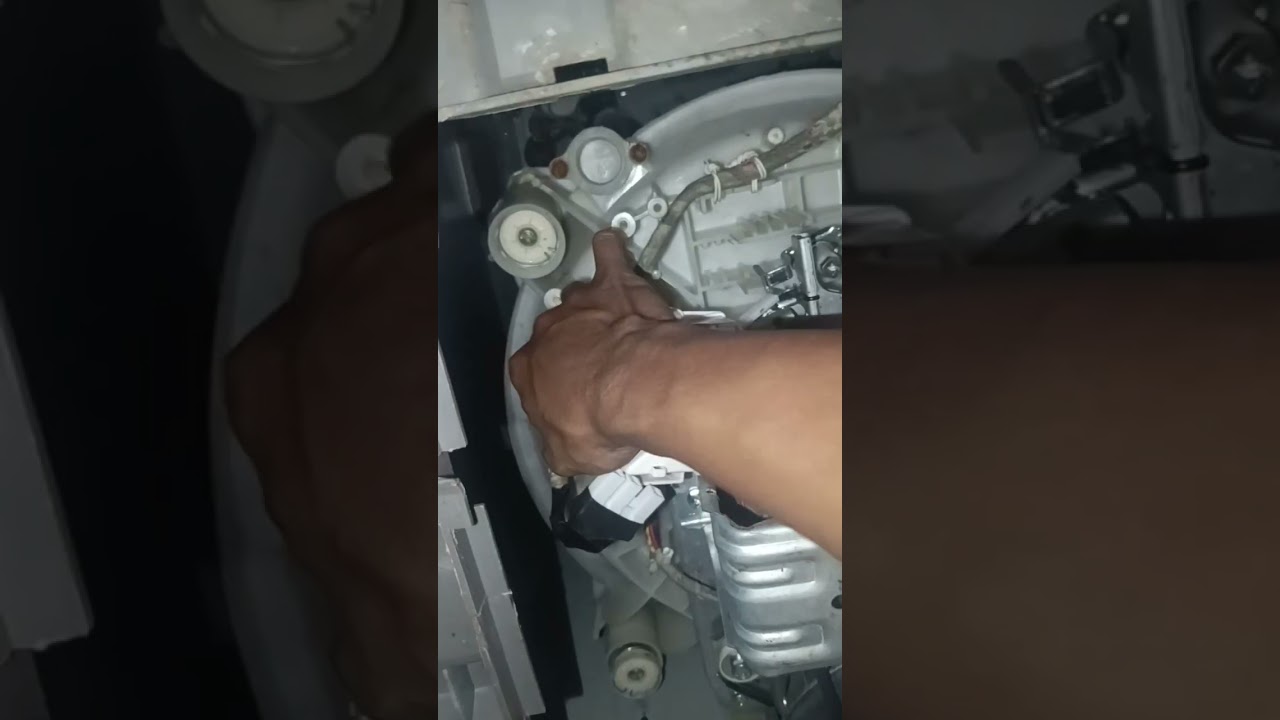 Cara mengganti motor drain mesin cuci LG 1 tabung, Motor drain buang air, tdk buang air, atau Mati