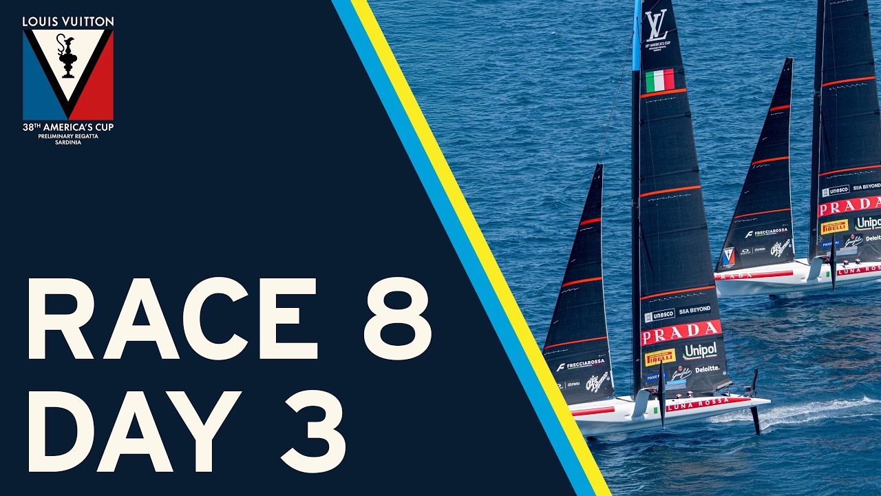 High-Risk! 🍿 | RACE 8 IN FULL | Louis Vuitton 38th America&rsquo;s Cup Preliminary Regatta Sardinia
