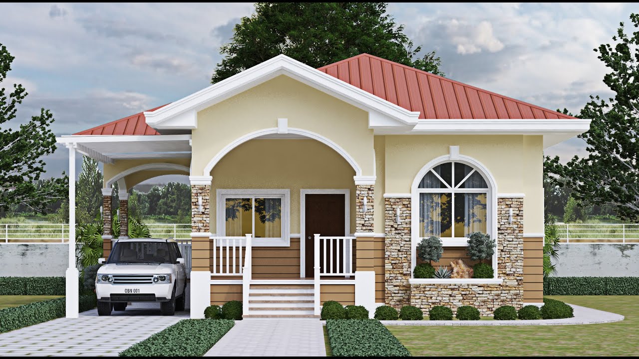 BUNGALOW HOUSE DESIGN - 3 BEDROOMS - 125 SQM. / 1,345 SQFT.