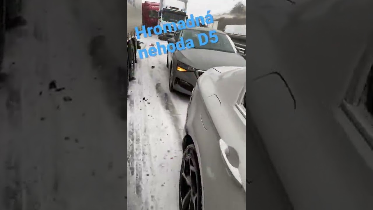 Hromadn&aacute; nehoda na D5❄️