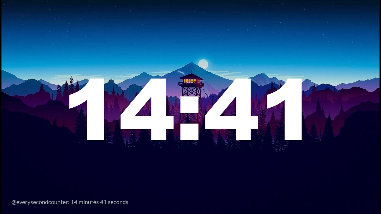 14 minutes 41 seconds [881 secs] clock timer countdown || Alarm Focus || Chill Music