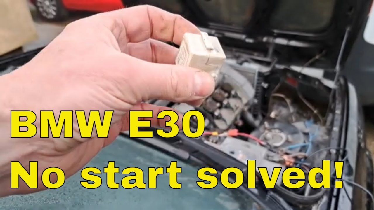 BMW e30 won't run, fuel pump, and fuel relay check.