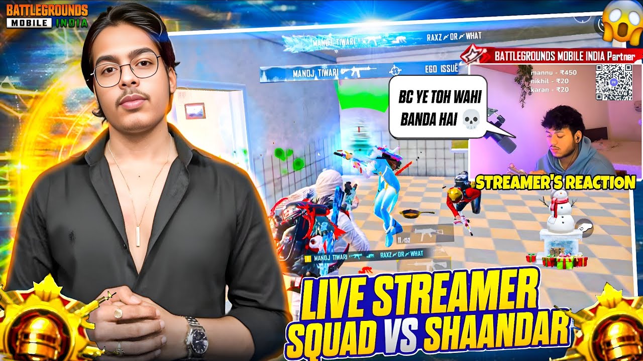 😳RANDOM TEAMMATES GOT SHOCKED AFTER SEEING MY 1v4 & STREAMER SQUAD ALMOST KILLED ME💀