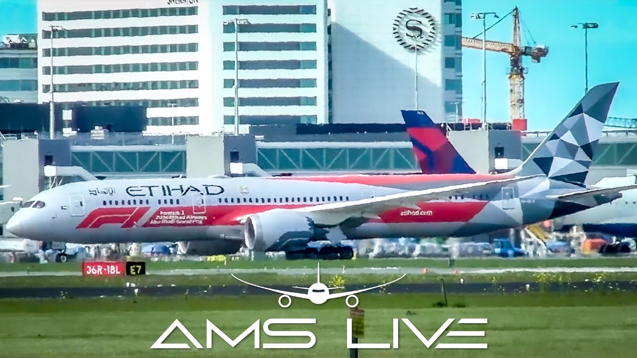Основные моменты трансляции &ndash; F1 Dreamliner, A380 и 747 в аэропорту Схипхол | 4 апреля 2026 г.