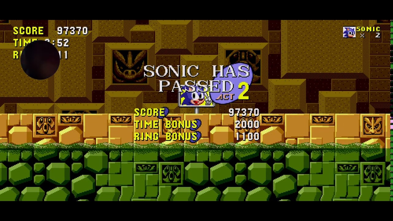 Jogando sonic 1 até zerar parte 3
