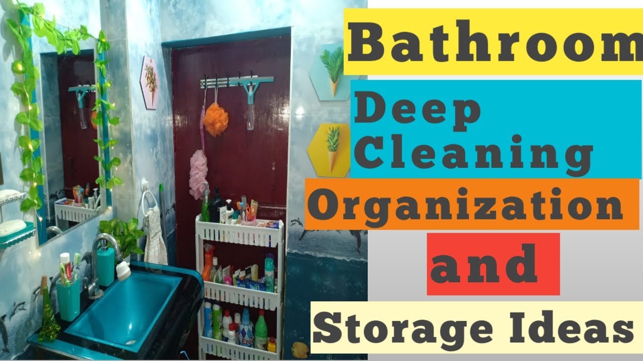 BATHROOM DEEP CLEANING ORGANIZATION AND STORAGE IDEAS |BATHROOM MAKEOVER | MONIKA MAKEOVER GALLERY|