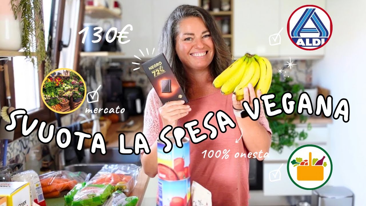 Svuota Spesa Vegan ONESTO 🌿 Spesa settimanale di una MAMMA di 3! 👩‍👧‍👦