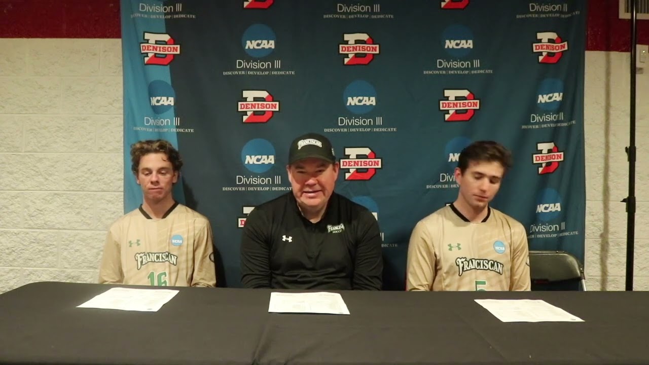 NCAA Division III Men's Soccer Tournament Round 1 - Franciscan University Post Game Interview