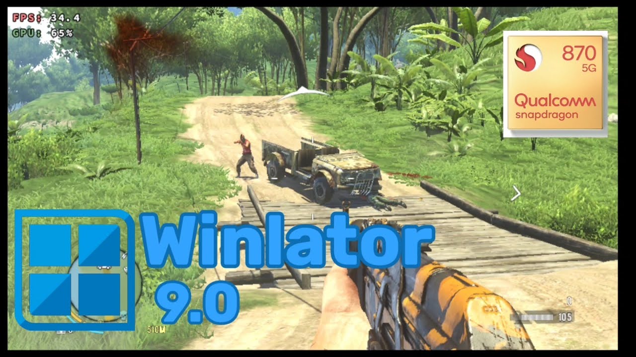 Winlator 9.0/Far Cry 3/Настройки/Poco F3 8/256/ SD870