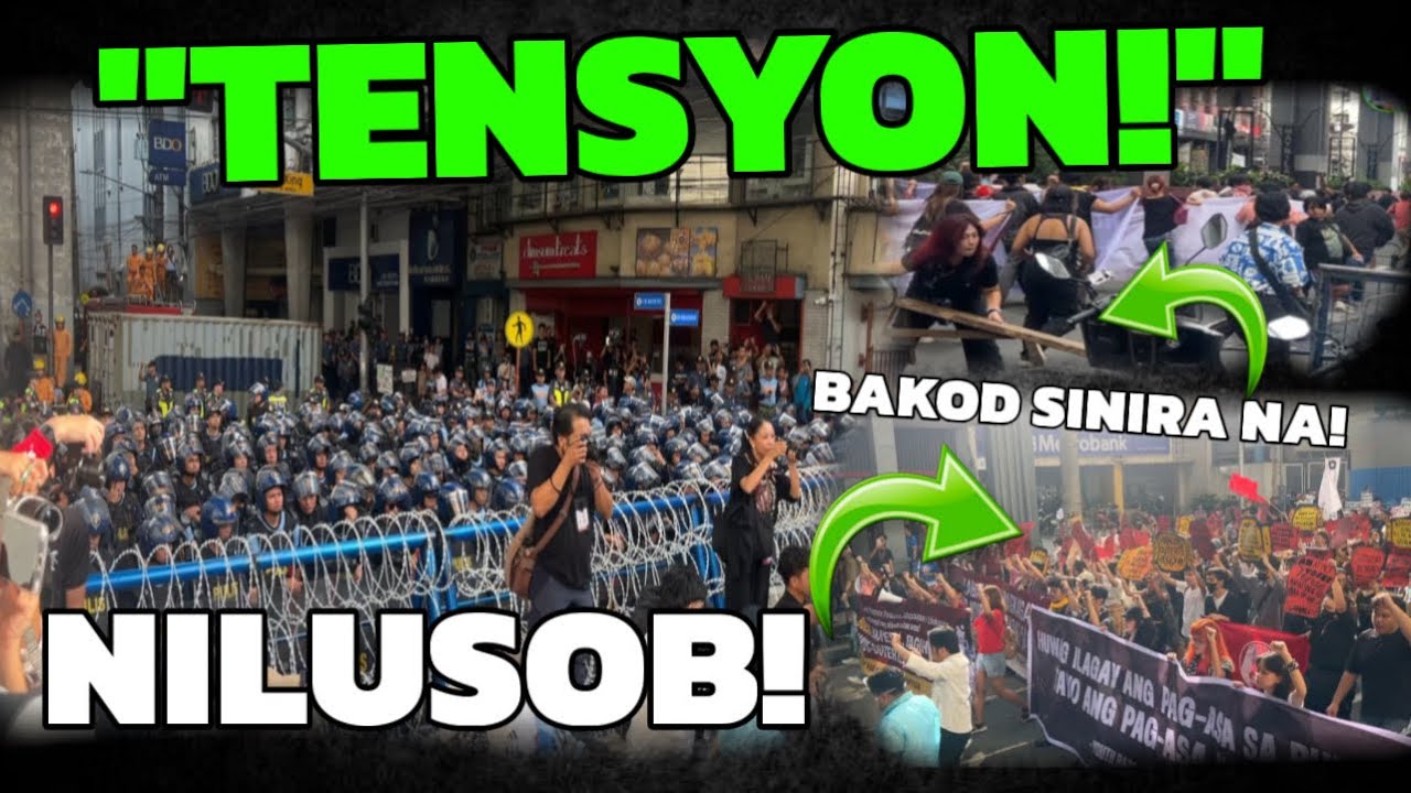 MALACAÑANG NILUSOB! HARANG NA BAKOD SA MENDIOLA SINIRA! HALA KA! TENSYON DI MAPIGILAN MGA GENZ!