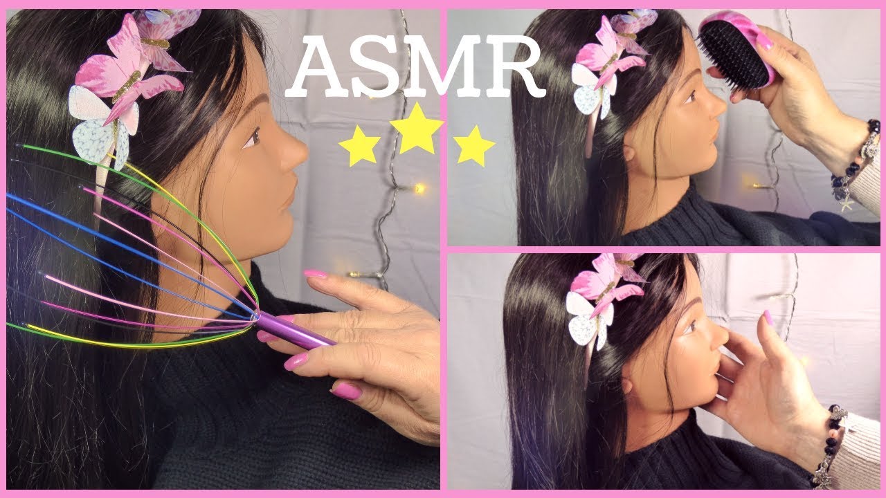 ❤️ASMR CON REBECCA! 👩🏻 LONG HAIR BRUSHING AND STYLING  /WHISPERS
