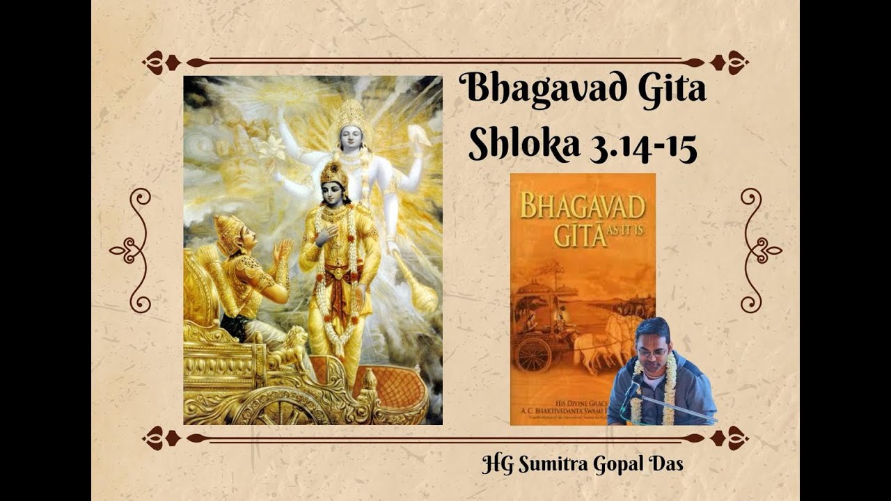 This One Truth Can Change Your Life 🔁| Bhagavad Gita Chapter 3, Verse 14 - 15 | HG Sumitra Gopal Das