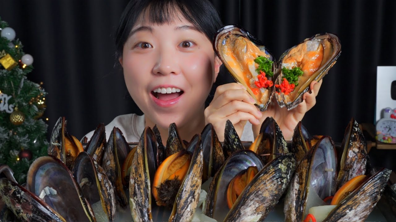 Суп мидии, сашими 🦪Mukbang