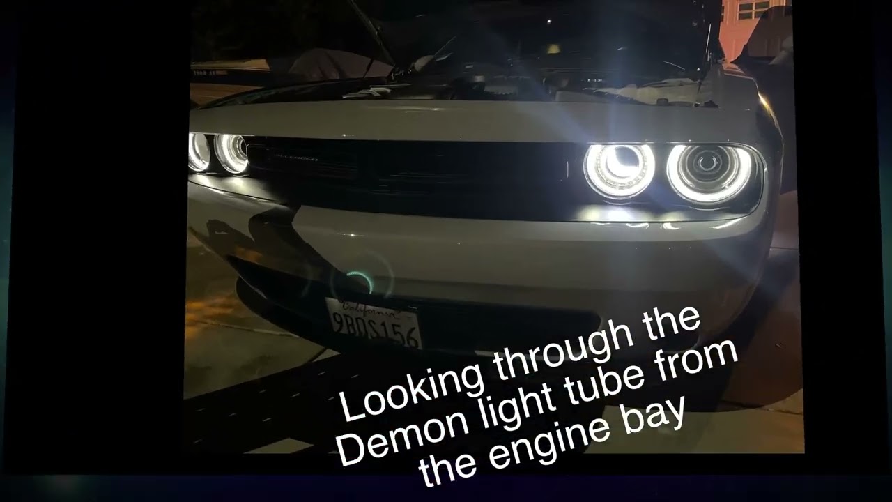 MP Concepts Demon Style LED Halo Headlight Inserts Installation 2022 DODGE SXT CHALLENGER