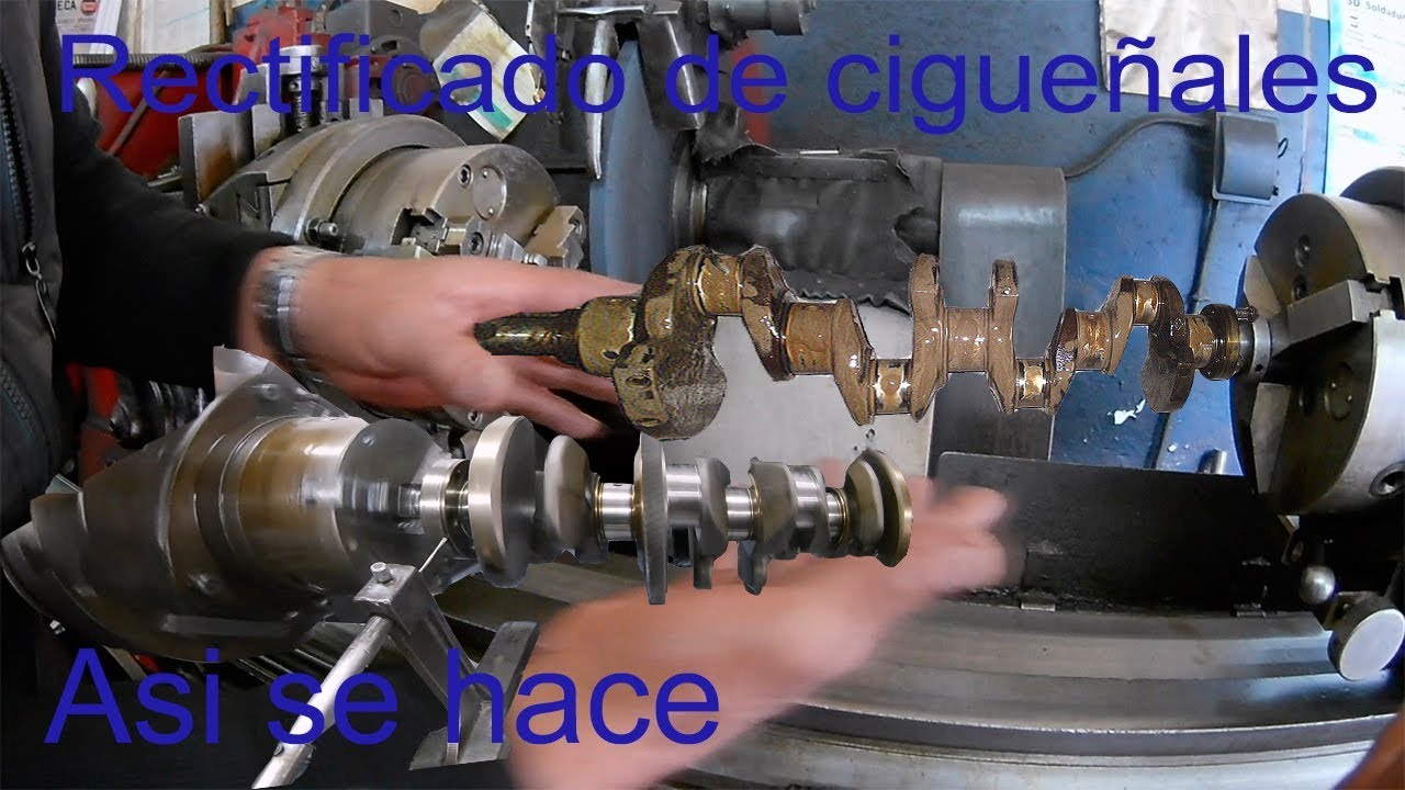 Como Rectificar un cigueñal explicación de como se debe rectificar un cigueñal parte 1