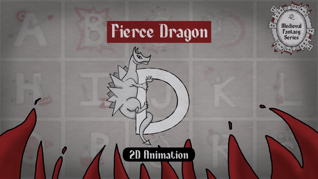 Fierce Dragon looped 2D animation 🐉