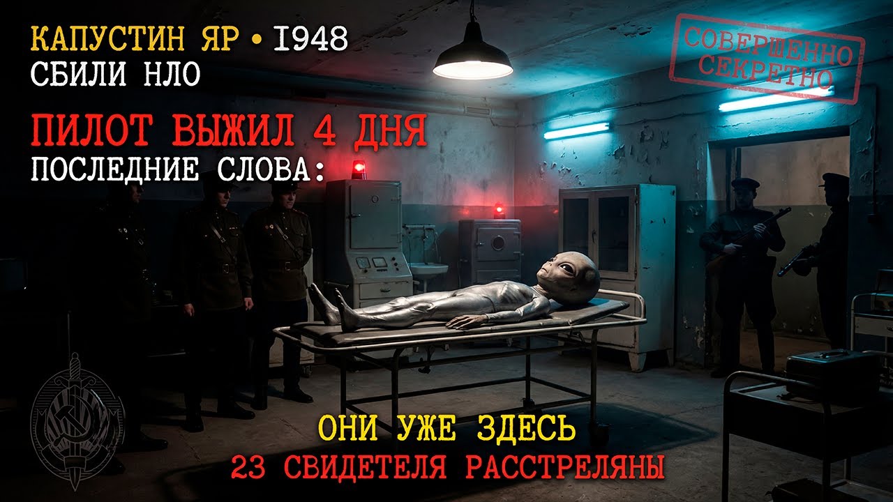 Капустин Яр 1948: Сбили НЛО. Пилот ВЫЖИЛ 4 дня. Последние слова: 