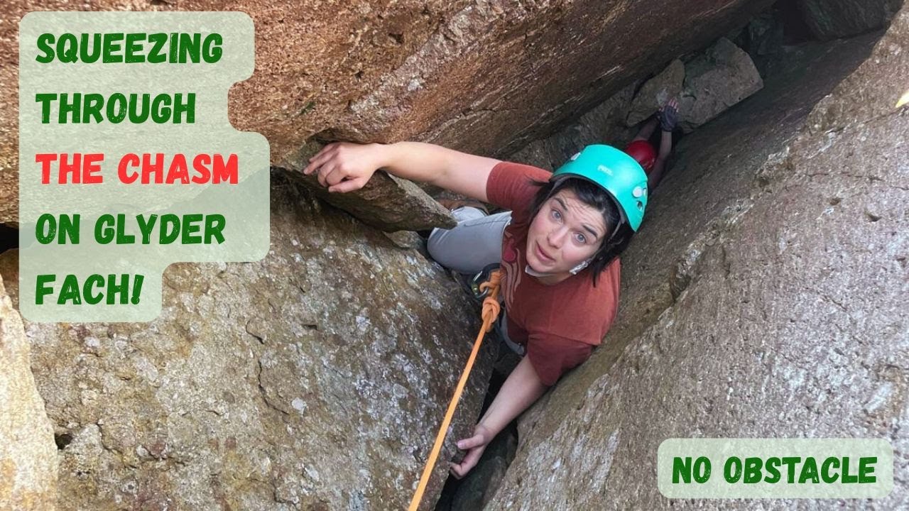 Squeezing through The Chasm scramble on Glyder Fach!
