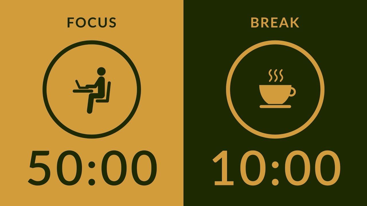 50/10 Pomodoro Timer with Brown Noise 🎧8-Hour Study with Me for Deep Focus & ADHD ✨
