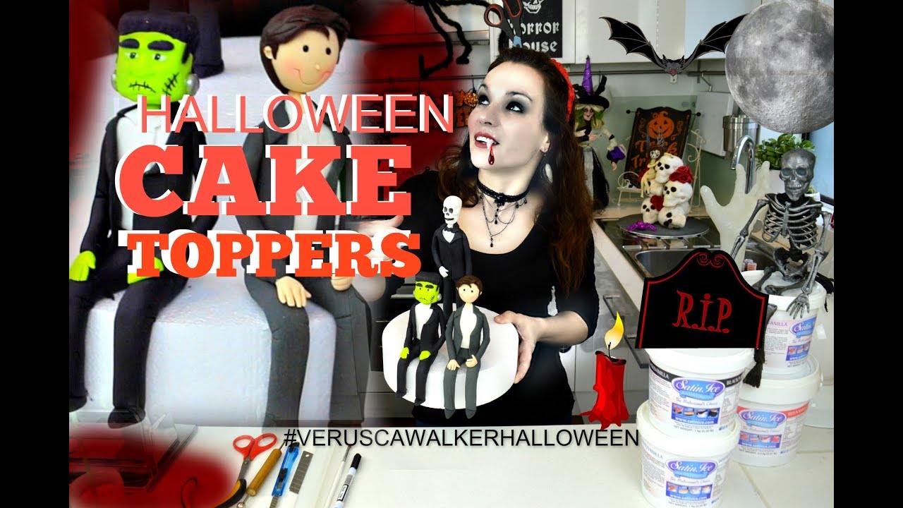 HALLOWEEN THEMED FONDANT GROOM FIGURINE CAKE TOPPER | PART 2 ! | BY VERUSCA WALKER