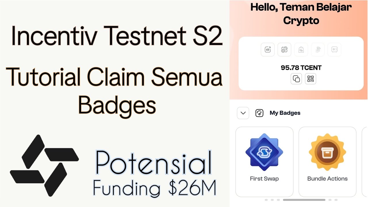 Incentiv Testnet Season 2, Claim Semua Badges ,dan Tutorial Garap di HP