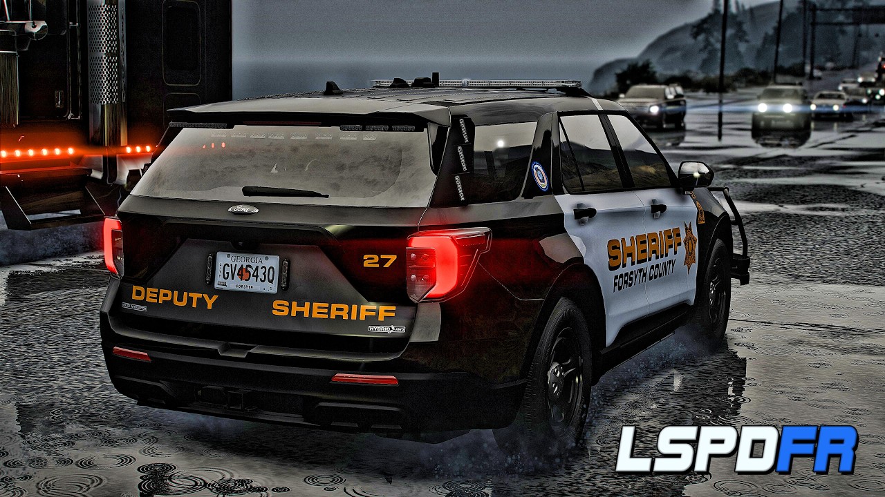 Патрулирование Сэнди-Шорс в понедельник! 🚔 Шериф округа Форсайт, LSPDFR, на Ford Explorer (моды д...