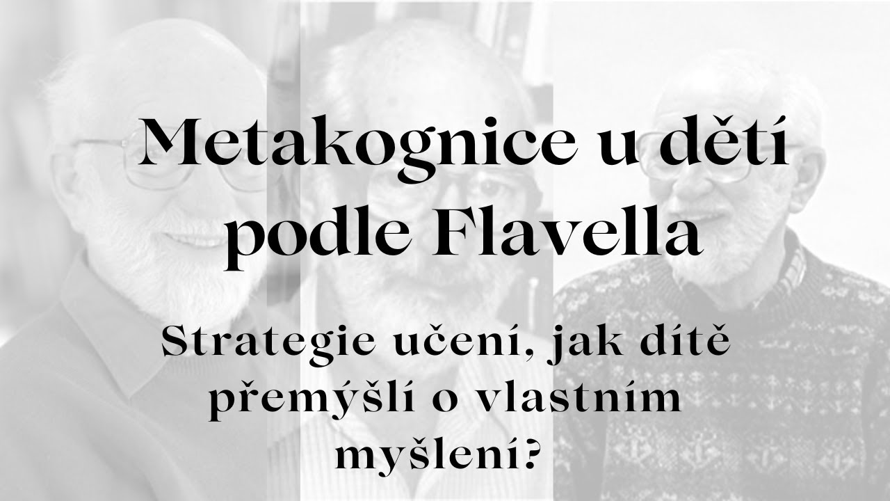 Metakognice u dětí: John H. Flavell