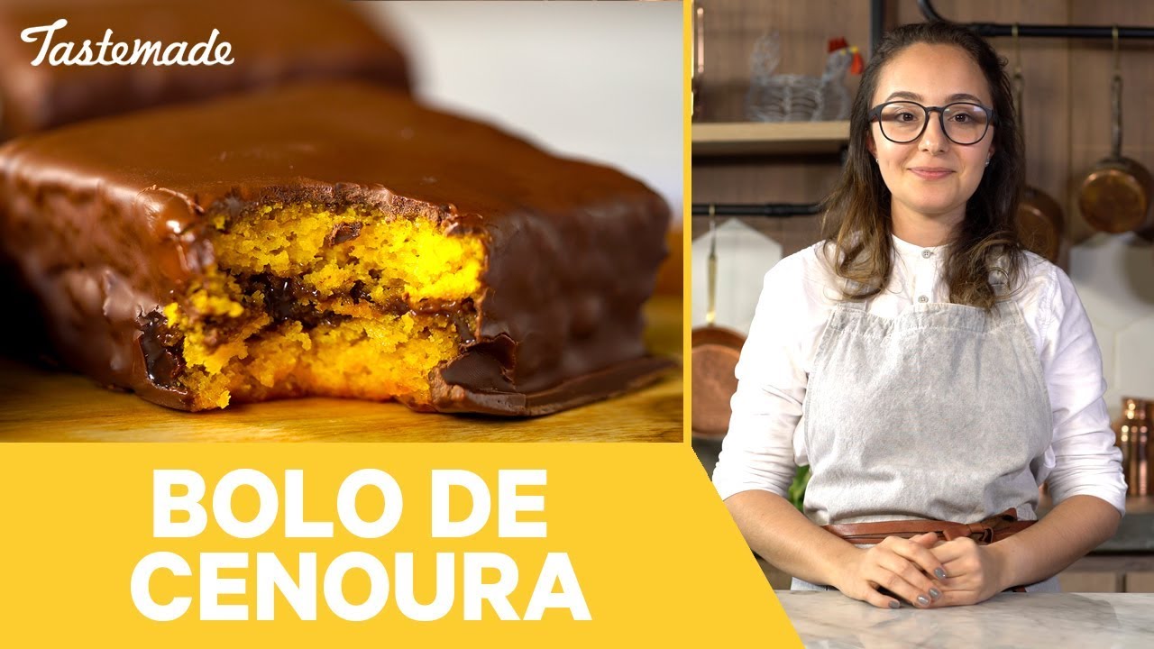 BOLO DE CENOURA BANHADO EM CHOCOLATE | Receitas Comentadas pela Fernanda