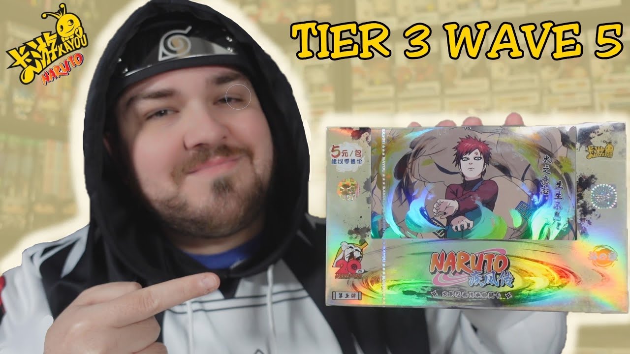 Opening Naruto Kayou Cards from Tier 3 Wave 5 Booster Box