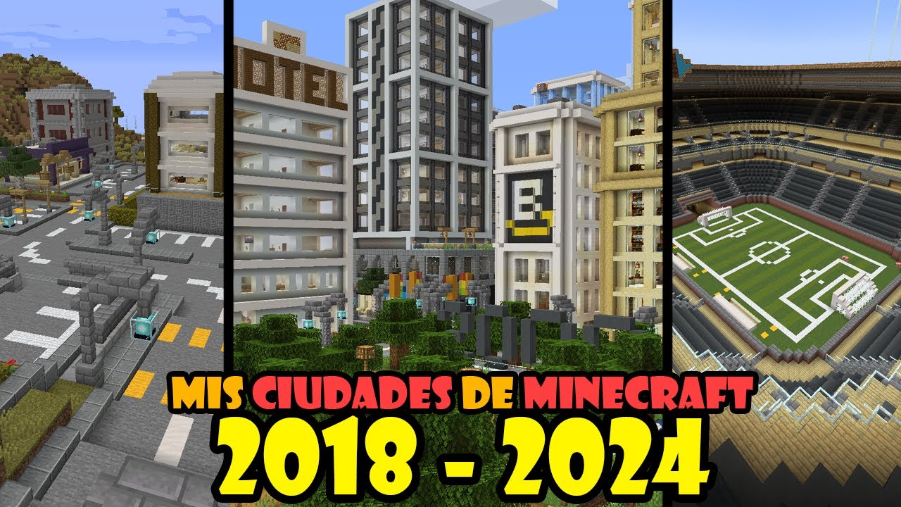 TODAS MIS CIUDADES de MINECRAFT 🔨 (Rewind 2024)
