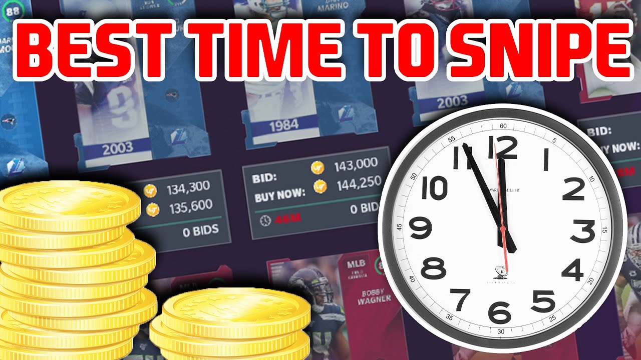 BEST TIME TO SNIPE IN MUT 21! HOW TO GET MORE SNIPES! | MADDEN 21 ULTIMATE TEAM
