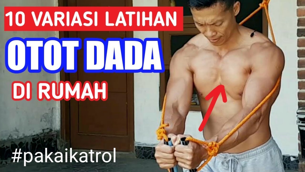 Melatih otot dada pakai katrol | lebih banyak variasi