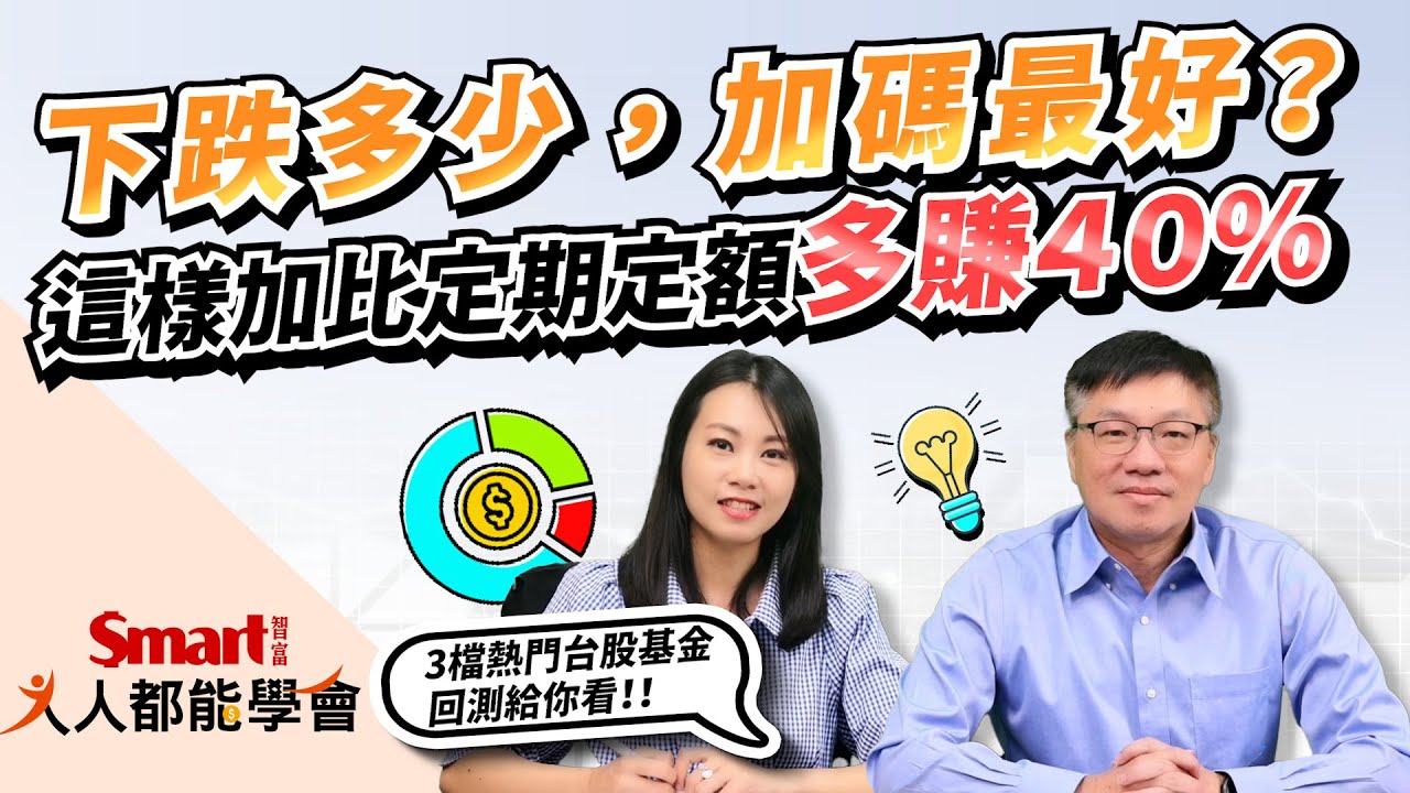低檔加碼，這樣做比定期定額多賺40個百分點！安聯台灣科技、野村優質、統一黑馬3檔熱門台股基金回測｜佑佑，峰哥｜人人都能學會