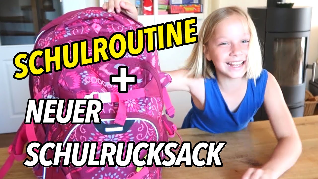 Isabels SCHULROUTINE und NEUER SCHULRUCKSACK | Kleine Familienwelt