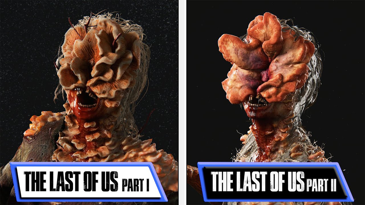 The Last of Us Part I VS Part II | Monsters & Characters | Models Comparison | Analista De Bits