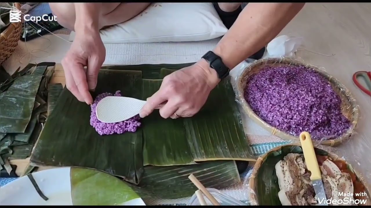 Bánh chưng nấu bằng IP  chế độ slow cook 12h, Bánh ngon, chuẩn Tết, đúng hương vị truyền thống 