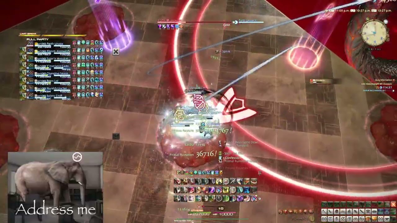 FFXIV - Party Finder M12S Phase 1 Door Boss Kill [WAR POV]