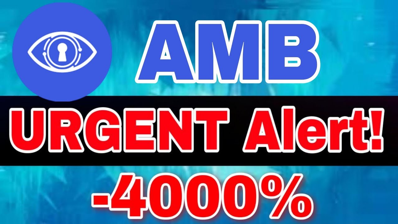 Ambrosus Prediction! AMB Price Prediction Analysis! AMB Coin Today Update