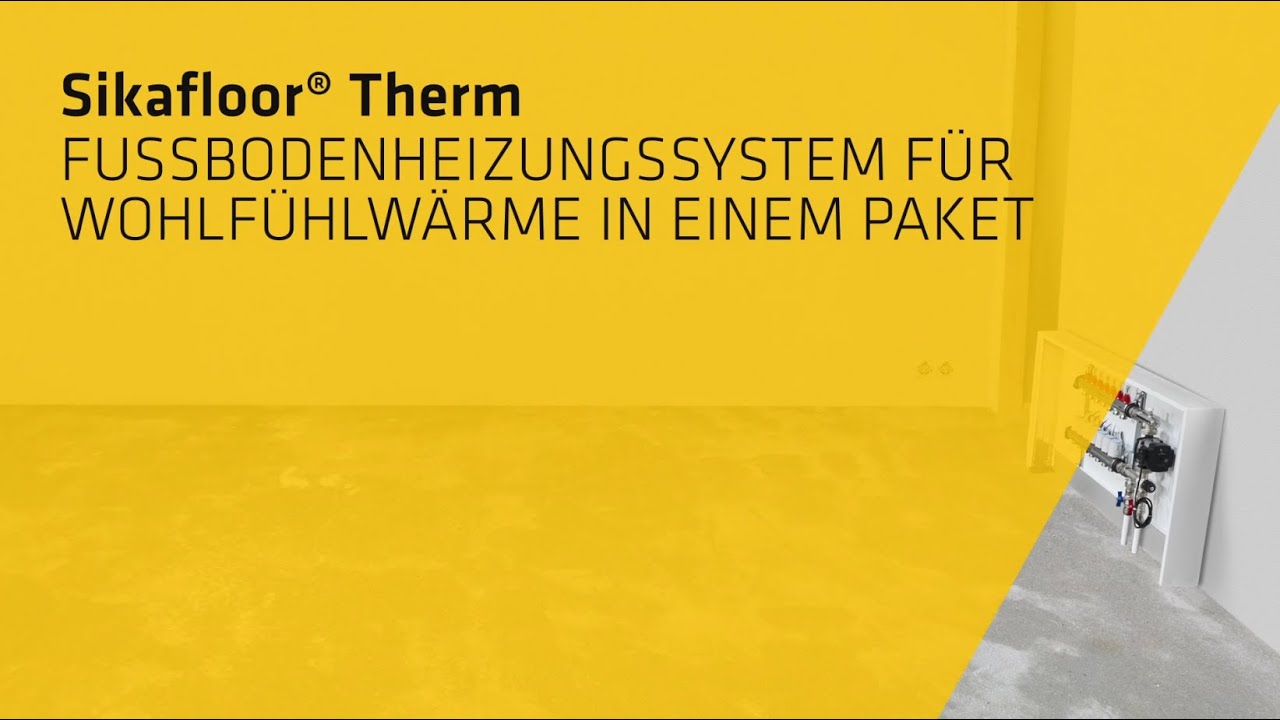 Sikafloor® Therm – Fußbodenheizungssystem, Anwendung Schritt für Schritt