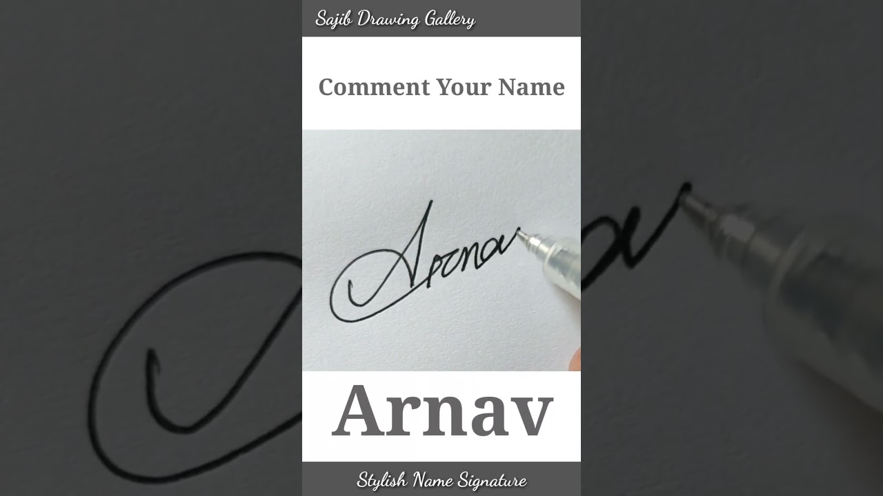Arnav Name Signature Style #Shorts