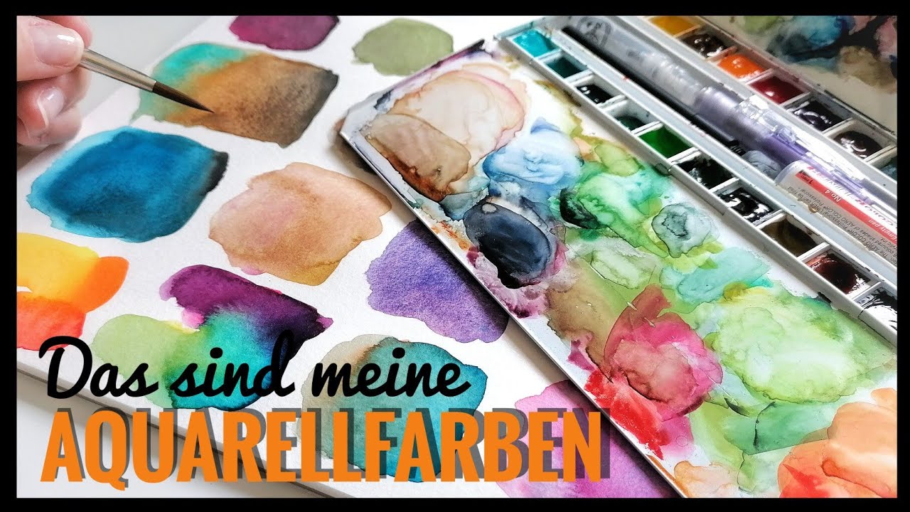 Meine AQUARELLFARBEN 🎨 - entspannt Farben aufmalen und mischen - Gustavson Specialedition