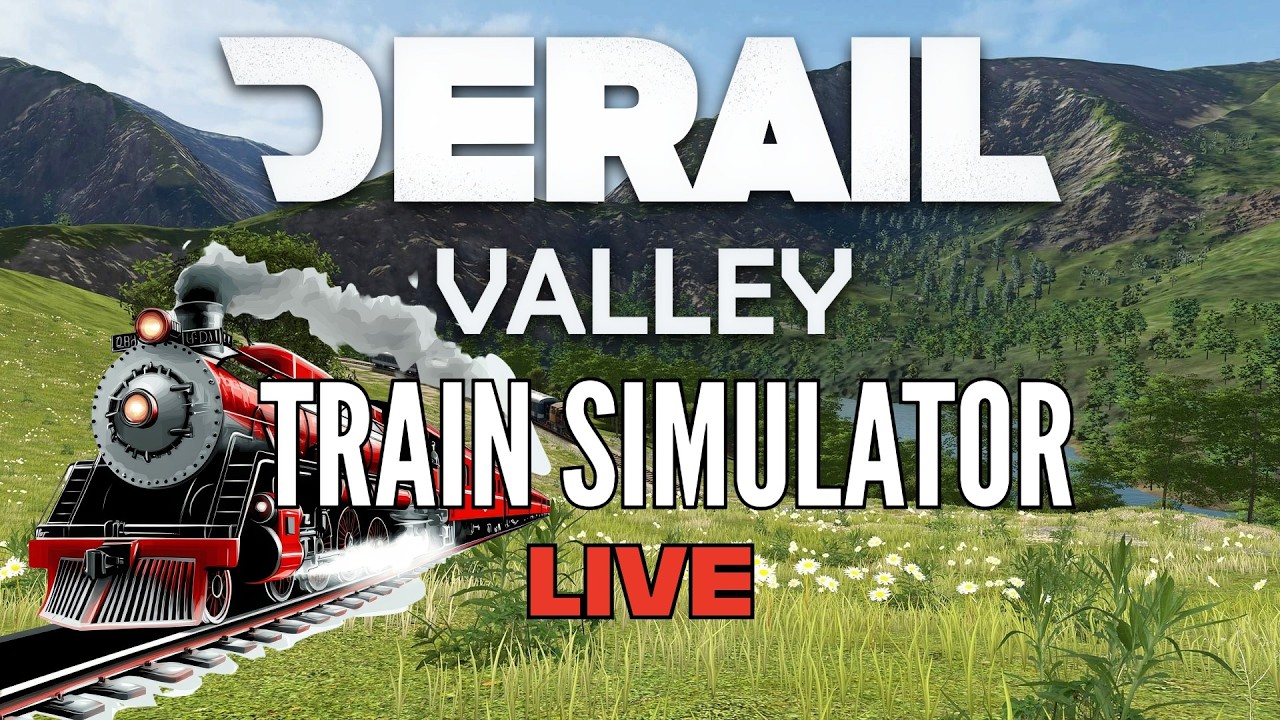 Train and Chill  | Derail Valley | New | Relaxing | Chill | Live | Steam Train | Study music